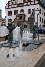 König-Albert-Brunnen, Altmarkt in Plauen von Norbert Marten (Oldenburg / Westerstede)