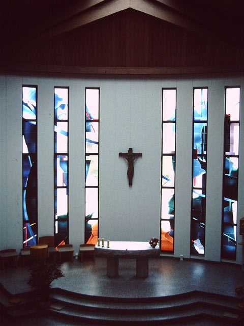 Altarfenster von Norbert Marten, Ausführung Oidtmann, Linnich, Foto: Heinrich Oidtmann